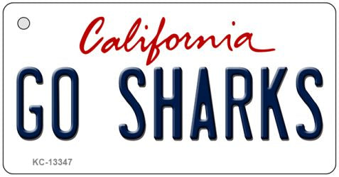 Go Sharks Novelty Metal Key Chain KC-13347