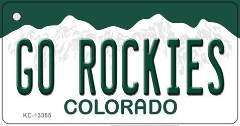 Go Rockies Novelty Metal Key Chain KC-13355
