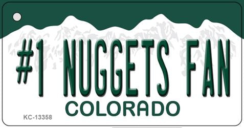 Number 1 Nuggets Fan Novelty Metal Key Chain KC-13358