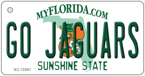 Go Jaguars Novelty Metal Key Chain KC-13361