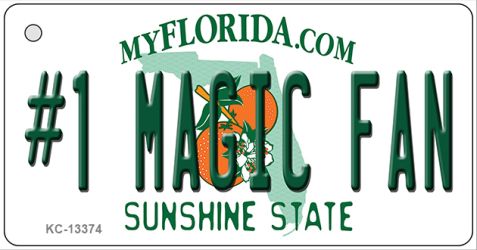 Number 1 Magic Fan Novelty Metal Key Chain KC-13374