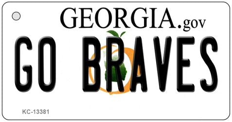 Go Braves Novelty Metal Key Chain KC-13381