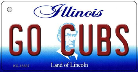 Go Cubs Novelty Metal Key Chain KC-13387