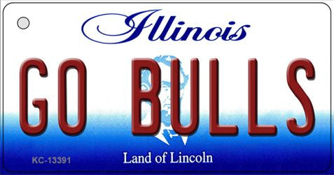 Go Bulls Novelty Metal Key Chain KC-13391