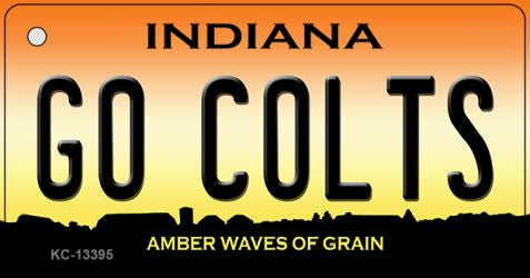 Go Colts Novelty Metal Key Chain KC-13395