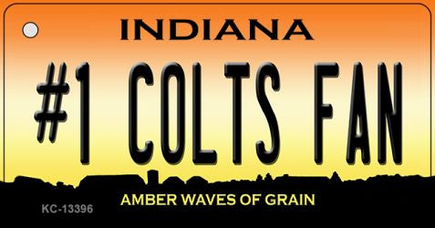 Number 1 Colts Fan Novelty Metal Key Chain KC-13396