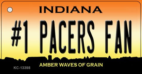 Number 1 Pacers Fan Novelty Metal Key Chain KC-13398