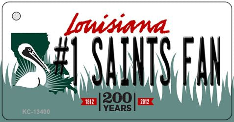 Number 1 Saints Fan Novelty Metal Key Chain KC-13400