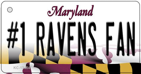 Number 1 Ravens Fan Novelty Metal Key Chain KC-13404