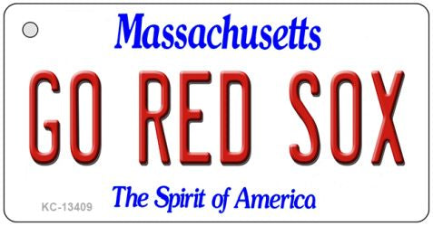 Go Red Sox Novelty Metal Key Chain KC-13409