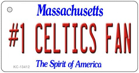 Number 1 Celtics Fan Novelty Metal Key Chain KC-13412