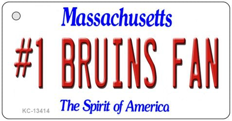 Number 1 Bruins Fan Novelty Metal Key Chain KC-13414