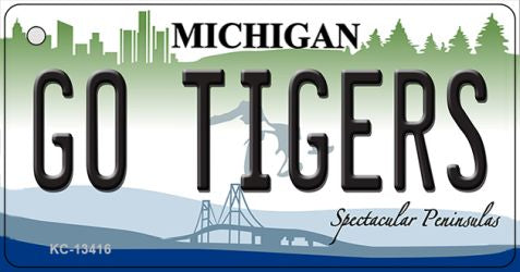 Go Tigers Novelty Metal Key Chain KC-13416