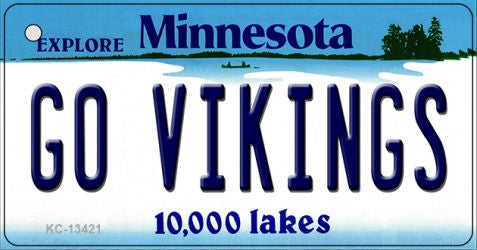 Go Vikings Novelty Metal Key Chain KC-13421