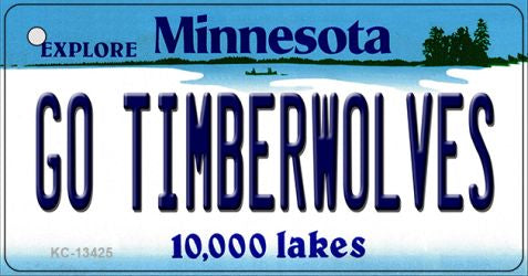 Go Timberwolves Novelty Metal Key Chain KC-13425
