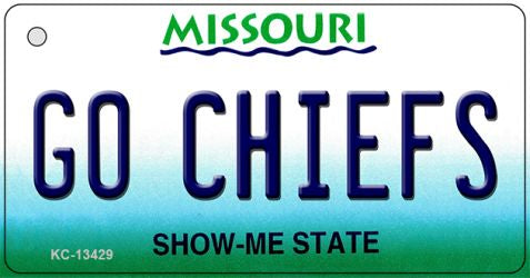 Go Chiefs Novelty Metal Key Chain KC-13429