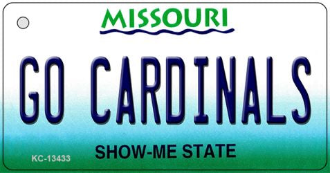 Go Cardinals Novelty Metal Key Chain KC-13433