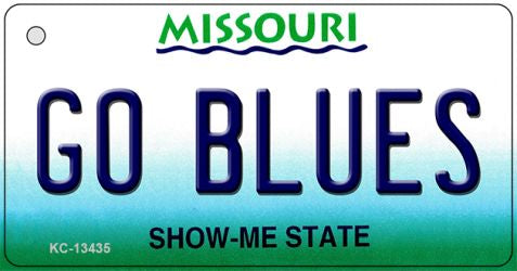 Go Blues Novelty Metal Key Chain KC-13435