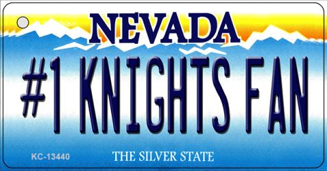 Number 1 Golden Knights Fan Novelty Metal Key Chain KC-13440