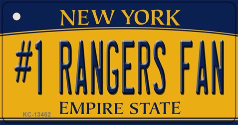 Number 1 Rangers Fan Novelty Metal Key Chain KC-13462