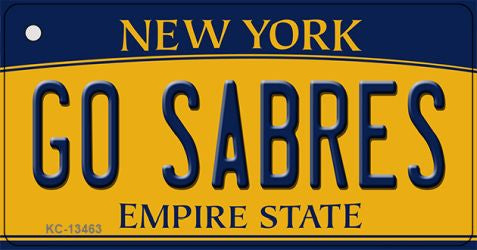 Go Sabres Novelty Metal Key Chain KC-13463