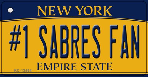 Number 1 Sabres Fan Novelty Metal Key Chain KC-13464