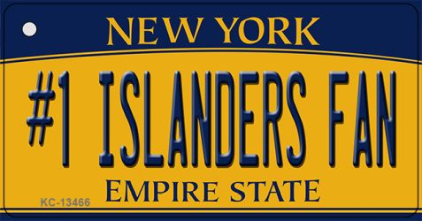 Number 1 Islanders Fan Novelty Metal Key Chain KC-13466