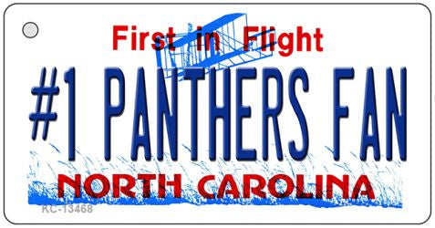 Number 1 Panthers Fan Novelty Metal Key Chain KC-13468