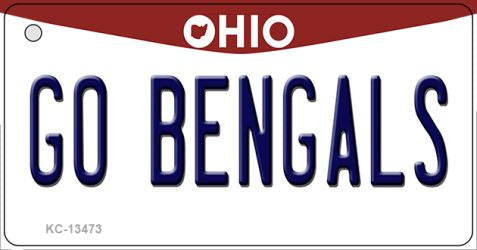 Go Bengals Novelty Metal Key Chain KC-13473
