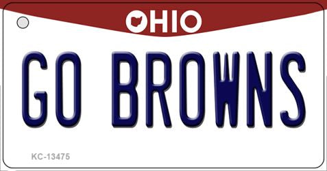 Go Browns Novelty Metal Key Chain KC-13475
