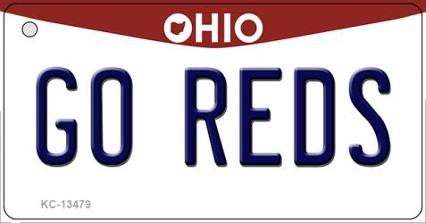 Go Reds Novelty Metal Key Chain KC-13479