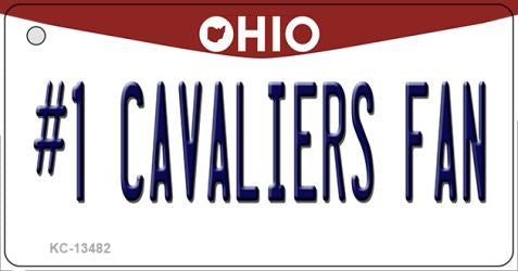 Number 1 Cavaliers Fan Novelty Metal Key Chain KC-13482