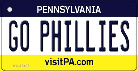 Go Phillies Novelty Metal Key Chain KC-13493