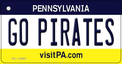 Go Pirates Novelty Metal Key Chain KC-13495