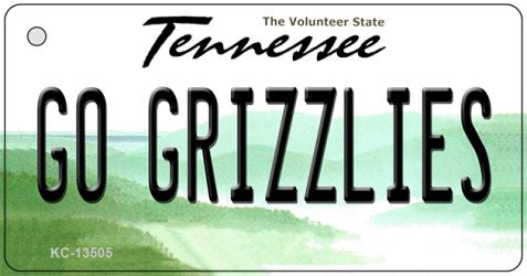 Go Grizzlies Novelty Metal Key Chain KC-13505