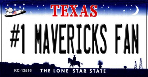 Number 1 Mavericks Fan Novelty Metal Key Chain KC-13516