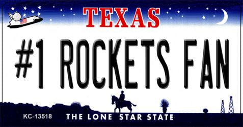 Number 1 Rockets Fan Novelty Metal Key Chain KC-13518