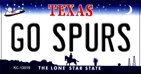 Go Spurs Novelty Metal Key Chain KC-13519