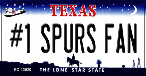 Number 1 Spurs Fan Novelty Metal Key Chain KC-13520