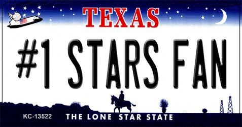 Number 1 Stars Fan Novelty Metal Key Chain KC-13522