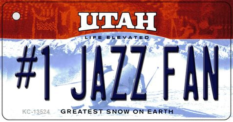Number 1 Jazz Fan Novelty Metal Key Chain KC-13524