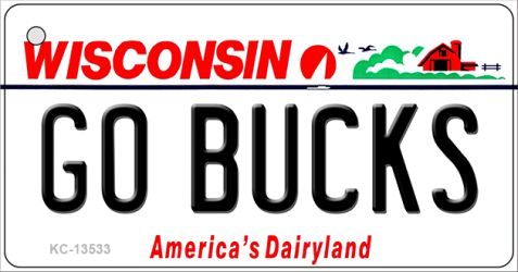 Go Bucks Novelty Metal Key Chain KC-13533