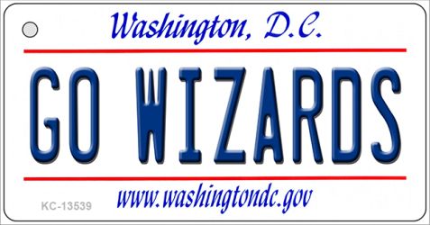 Go Wizards Novelty Metal Key Chain KC-13539