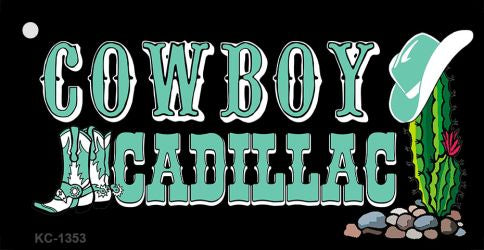 Cowboy Cadillac Novelty Metal Key Chain KC-1353