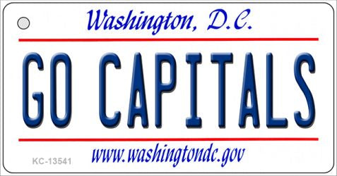Go Capitals Novelty Metal Key Chain KC-13541