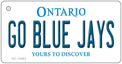 Go Blue Jays Novelty Metal Key Chain KC-13543