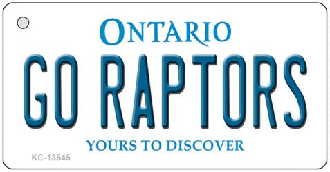 Go Raptors Novelty Metal Key Chain KC-13545