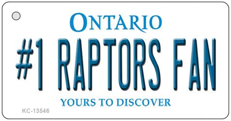 Number 1 Raptors Fan Novelty Metal Key Chain KC-13546