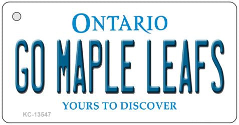 Go Maple Leafs Novelty Metal Key Chain KC-13547