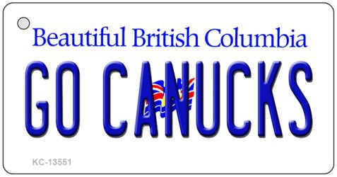 Go Canucks Novelty Metal Key Chain KC-13551